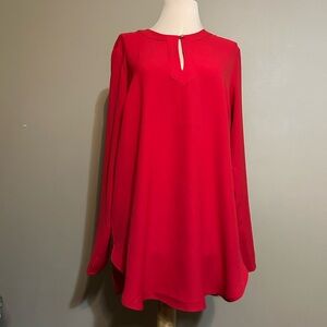 Lauren Ralph Lauren Red Long Sleeve Top